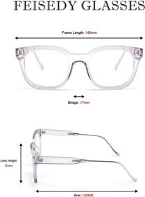img 1 attached to 👓 FEISEDY B2646 Очки для мужчин и женщин, блокирующие синий свет - снижают усталость глаз и улучшают сон - компьютерные очки