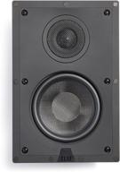 🔊 elac debut iw-d61-w custom in-wall speaker (ea), black - superior sound quality and sleek design logo