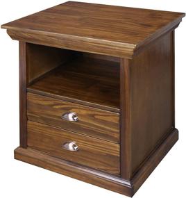 img 2 attached to 🏷️ Hidden Storage in Style: Casual Home Lincoln Nightstand Compartment in Mocha