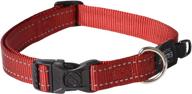 🐶 rogz utility large reflective fanbelt dog collar - 3/4-inch width for enhanced visibility and safety logo