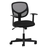 comfort and style combined: ofm ess collection mesh back office chair in black (ess-3001) логотип