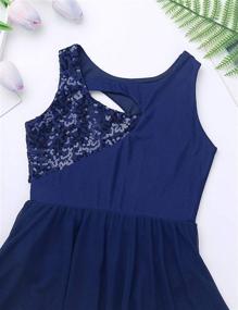 img 2 attached to 👗 IEFiEL Girls' Active Wear: Sequin Chiffon Leotard Dressing for Fashionable Activities