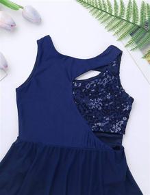 img 1 attached to 👗 IEFiEL Girls' Active Wear: Sequin Chiffon Leotard Dressing for Fashionable Activities