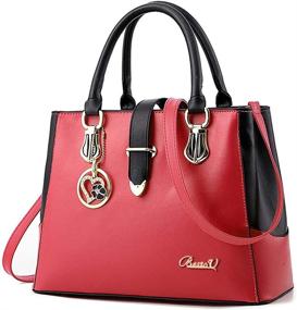 img 4 attached to 👜 Versatile and Stylish Women's Handbags & Wallets - Purses with Shoulder and Crossbody Straps - Detachable Feature