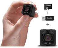 📷 1080p mini wireless body worn camera with night vision, motion detection, 32gb memory - ideal for indoor/outdoor, home, office security surveillance - built-in battery logo
