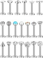 pieces stainless crystal piercing jewelry logo