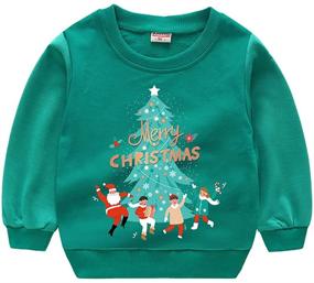 img 4 attached to Sweatshirts for Christmas: 🎅 Reindeer-themed T-shirts and Sweatshirts for Boys