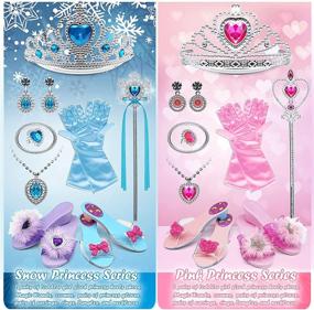 img 3 attached to 👑 Sparkle Your Little Princess with ENJOYBOT Princess Dress Shoes Jewelry