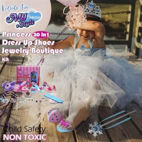 img 2 attached to 👑 Sparkle Your Little Princess with ENJOYBOT Princess Dress Shoes Jewelry