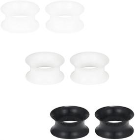 img 2 attached to 👂 SCERRING Ultra Thin Silicone Ear Skin Flexible Flesh Tunnel Expander Stretching Gauge Earlets Plug Gauges Kit with Same Sizes 6G-20mm