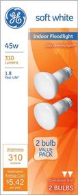img 3 attached to 💡 GE Incandescent R20 Flood Light Bulbs, 45W, Soft White, 310 Lumens – 2-Pack Indoor Flood Lights