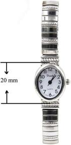 img 1 attached to Ladies Classic Dainty Stretch Watch Oval