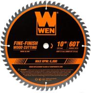 wen bl1060 10-inch 60-tooth fine-finish professional woodworking 🪚 saw blade: cutting precision for miter saws and table saws logo