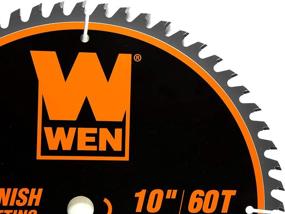 img 2 attached to WEN BL1060 10-Inch 60-Tooth Fine-Finish Professional Woodworking 🪚 Saw Blade: Cutting Precision for Miter Saws and Table Saws