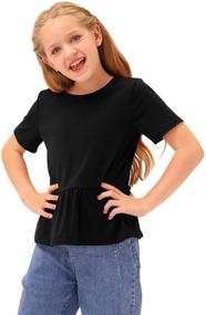 img 1 attached to 👚 BesserBay Little Ruffle Spring Sleeve Girls' Clothing: Charming Tops, Tees & Blouses