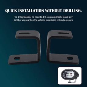 img 2 attached to F150 Hood Light Mount Brackets: A-Pillar LED Pods Mounts & Work Light Mounting Brackets for F-150 Raptor 2017-2019 & F-150 2015-2019