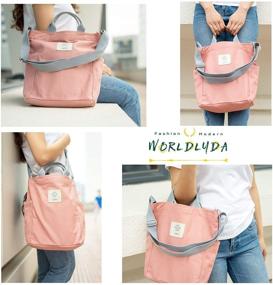 img 3 attached to 👜 Универсальные плечевые сумки и кошельки-перекладины для женщин - Worldlyda Pockets Shopper в стиле хобо