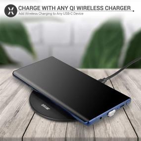 img 1 attached to 🔌 Olixar Ultra Thin Qi Wireless Charging Adapter for USB-C Smartphones and Devices - Case Friendly and Easy to Use