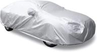 🚗 uxcell 3xl car cover - silver tone, 190t outdoor weatherproof, scratch & rain resistant, snow & heat protective, mirror pocket - 490 x 180 x 160cm logo