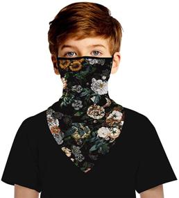 img 3 attached to 🧣 Boys' Accessories: Triangle Balaclavas Neckerchief Bandanas