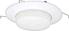 img 3 attached to 🚿 6-Inch Opal Milky Glass Lens Trim with 8-Inch Plastic Ring- Waterproof Shower Light Cover, UL Listed for Wet Locations- Ideal for Balconies, Patios, Kitchens, Laundry Rooms and Bathrooms