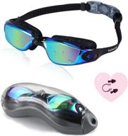 🏊 waterproof swim goggles for men, women, and youth - anti fog, anti-uv swimming goggles logo