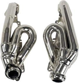 img 1 attached to BBK 4009 - Chrome Finish Shorty Tuned Length Exhaust Headers for Dodge Ram Truck 5.7L Hemi: Boost Performance