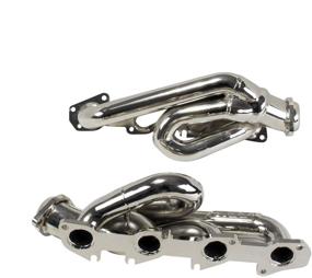 img 3 attached to BBK 4009 - Chrome Finish Shorty Tuned Length Exhaust Headers for Dodge Ram Truck 5.7L Hemi: Boost Performance