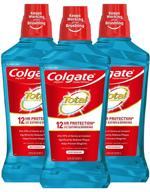 colgate total pro shield mouthwash peppermint logo