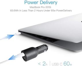 img 3 attached to 🔌 ABCOOL USB C PD PPS Car Charger - 84W Dual Port Fast Charging Adapter with 60W Power Delivery for MacBook Pro/Air, iPad Pro, iPhone, Samsung Galaxy, Ultrabook Laptop, Notebook - 24W QC3 for Android