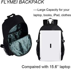 img 2 attached to 🎒 Светящийся легкий рюкзак от FLYMEI для ношения на плече