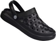 joybees varsity clog: stylish black shoes for women and men - mules & clogs logo