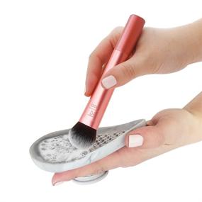 img 1 attached to Effortless and Quick Cleaning with Gel: Real Techniques Makeup Brush Cleaner Palette