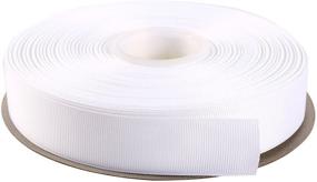 img 4 attached to 🎀 ITIsparkle 1" Inch White Grosgrain Ribbon - 50 Yards Roll Set for Gift Wrapping, Scrapbooking, Hair Braids & Bows, Baby Showers, Crafts & Decorations