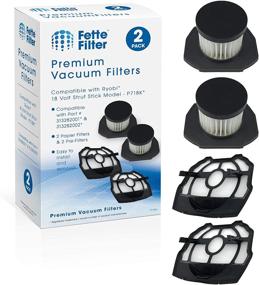 img 4 attached to 🔍 Fette Filter - Set of 2 Replacement Filters and 2 Pre-Screen Filters for Ryobi 18 Volt Stick Vacuum Model P718K. Alternatives to Part Numbers 313282001 & 313282002. (4 Piece Bundle)