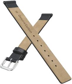 img 2 attached to Top-quality Genuine Leather Watch Band for an Ultra-Smooth Feel