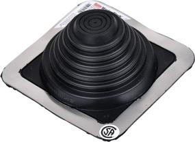 img 1 attached to 🏠 Oatey 14052 Retro Master Roof Flashing - Pipe Diameter 0.25"-5.75" - 8" x 8" Base (Black)