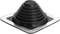 🏠 oatey 14052 retro master roof flashing - pipe diameter 0.25"-5.75" - 8" x 8" base (black) logo