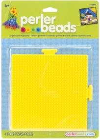img 1 attached to 🟨 Perler Beads Yellow Square Pegboards: The Perfect Crafting Tool, 2pc, 5.7'' L x 5.7'' H