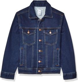 img 4 attached to 👕 Boys' Knit Denim Jacket by Spotted Zebra