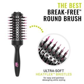 img 2 attached to 💦 Wet Brush Custom Style Round Brush - Ideal for All Hair Types - Achieve a Flawless Blow Out with Minimal Discomfort, Effort & Hair Damage - Revolutionary 3-In-One Adjustable Barrel Design