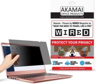 🖥️ 14 inch akamai computer privacy screen (16:9) - blue light filter protector - laptop anti glare screen guard logo