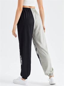 img 3 attached to 👖 WDIRARA Women's Graphic Print Elastic Waist Sweatpants: Comfortable Casual Long Joggers with Style