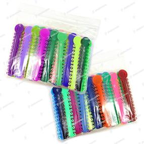 img 3 attached to 🦷 Orthodontic Bands for Braces Brackets - 2080 Assorted Dental Ligature Elastic Rubber Ties, 2 Bags of 1040