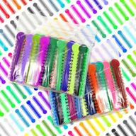🦷 orthodontic bands for braces brackets - 2080 assorted dental ligature elastic rubber ties, 2 bags of 1040 logo