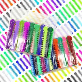 img 4 attached to 🦷 Orthodontic Bands for Braces Brackets - 2080 Assorted Dental Ligature Elastic Rubber Ties, 2 Bags of 1040