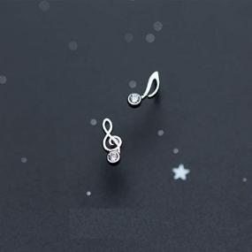 img 3 attached to 💎 Minimalist Girls' Jewelry: Personalized, Hypoallergenic, Asymmetric Cartilage Accessories