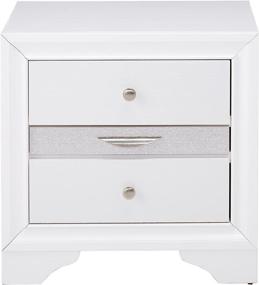 img 3 attached to 🛏️ Naima White Nightstand by ACME