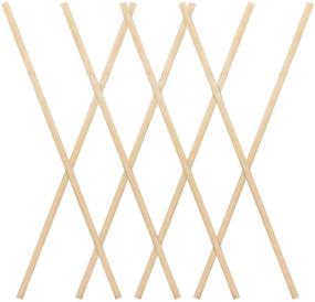 img 2 attached to 🎋 100PCS of Favordrory 15.7-Inch Extra Long Natural Bamboo Sticks - Strong Bamboo Crafting Sticks, Ideal for Curving