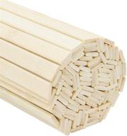 🎋 100pcs of favordrory 15.7-inch extra long natural bamboo sticks - strong bamboo crafting sticks, ideal for curving logo